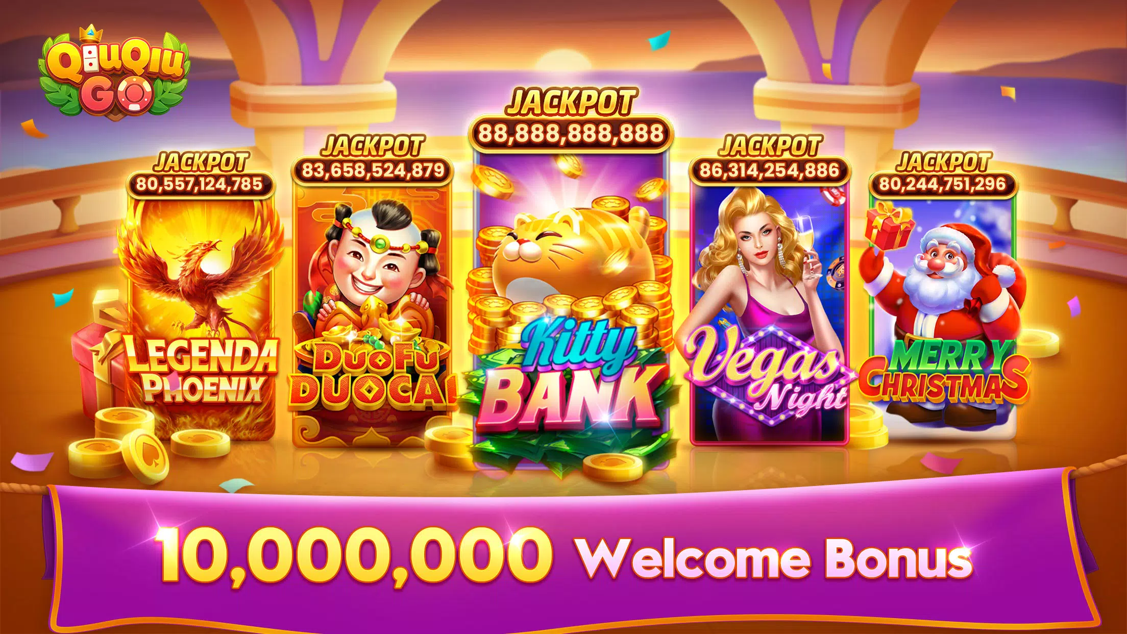 QiuQiu Go Domino Game & Slots Screenshot1