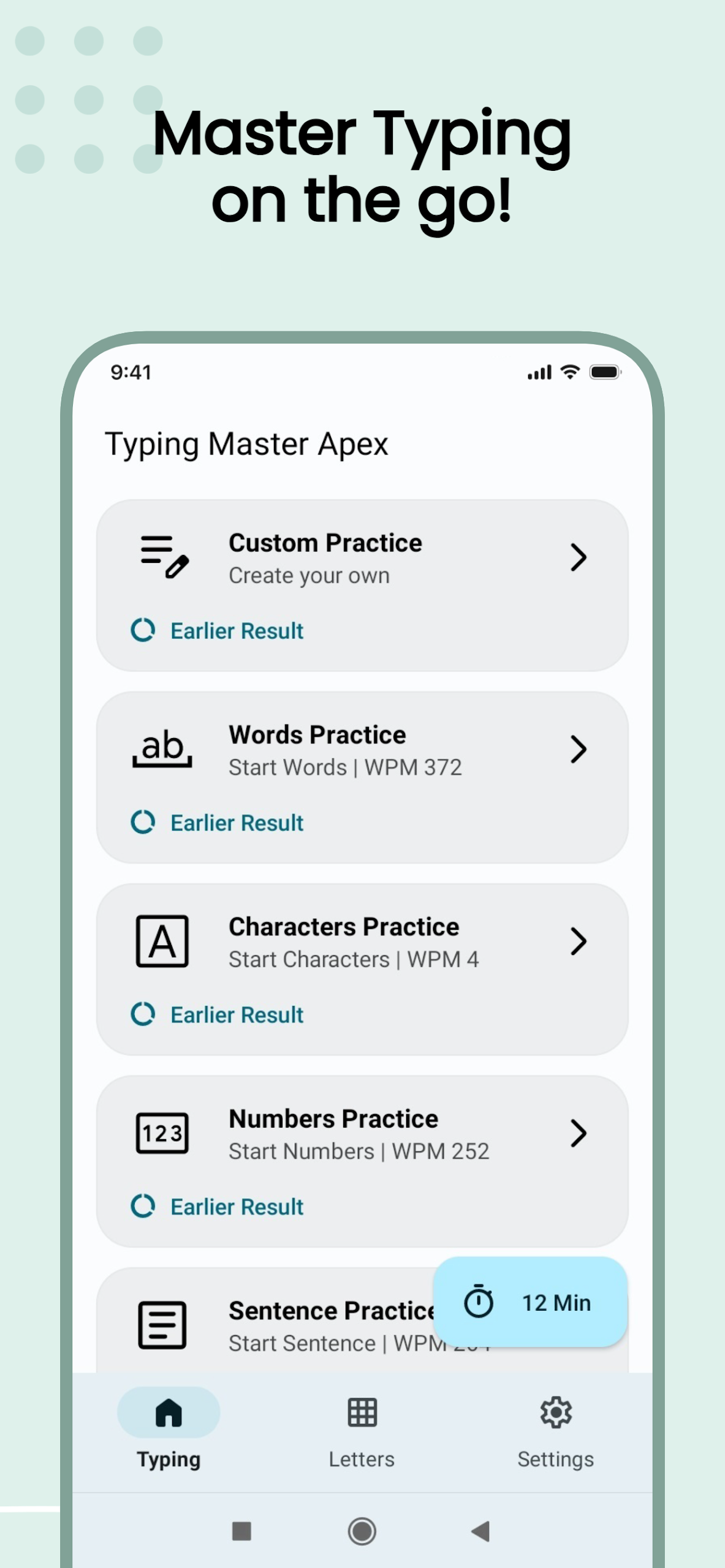 Typing Master Apex Screenshot1