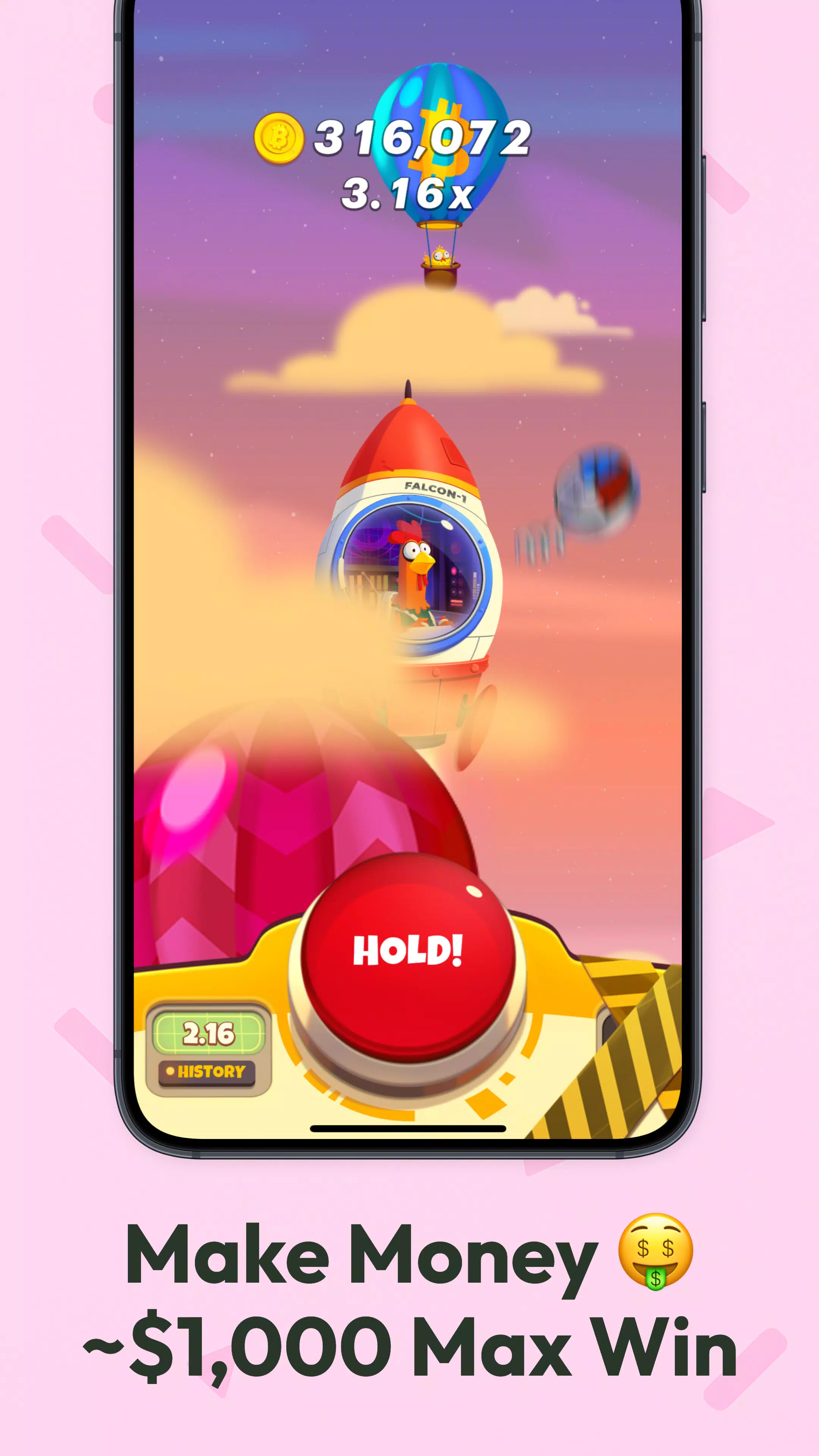 Chicken or Crash Earn Bitcoin Screenshot3