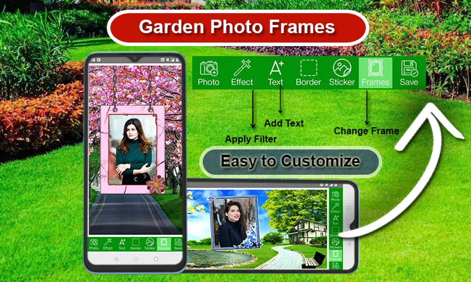 Garden Photo Frames & Editor Screenshot4